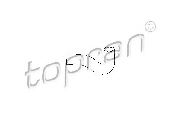 TOPRAN 100 199 Hose, cylinder head cover breather